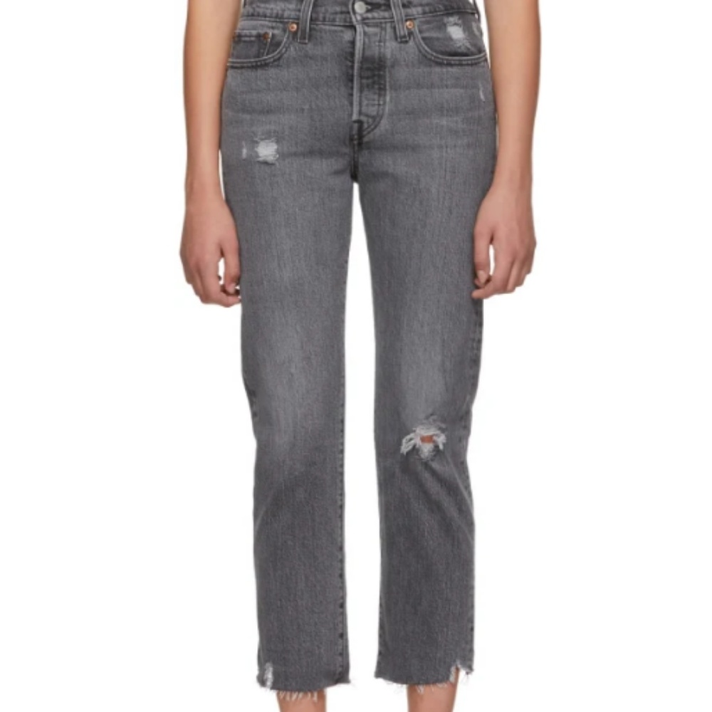 Levi's: Black Wedgie Straight Jeans
